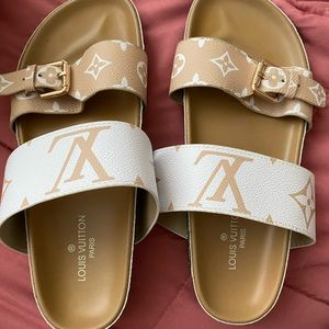 Not authentic!!!! Louis vuitton sandals